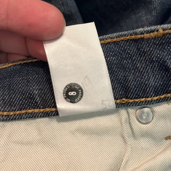 EVERLANE Size 33 x 32 Straight Leg Denim Classic Jeans  5 Pockets $129 NEW - Picture 15 of 16